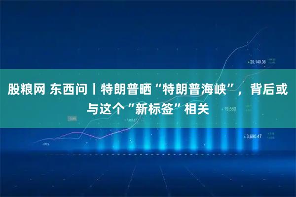 股粮网 东西问丨特朗普晒“特朗普海峡”，背后或与这个“新标签”相关