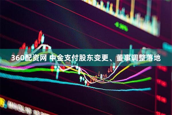 360配资网 中金支付股东变更、董事调整落地